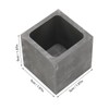 Graphite Crucible Squared Dense Graphite Sturdy Durable Corrosion Resistant Good
