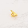eMagTech 120Pcs Plastic Star Buttons Decorative 3mm Aperture DIY Golden