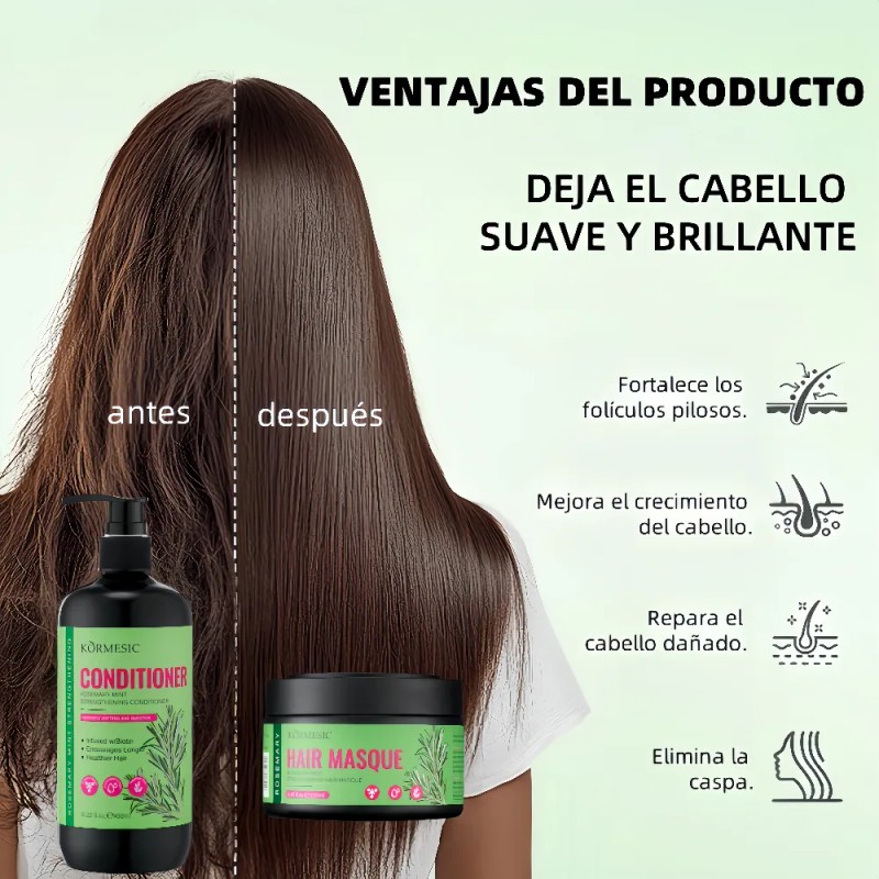 Shampoo Cola Caballo Romero Y Keratina Acelera Crecimiento
