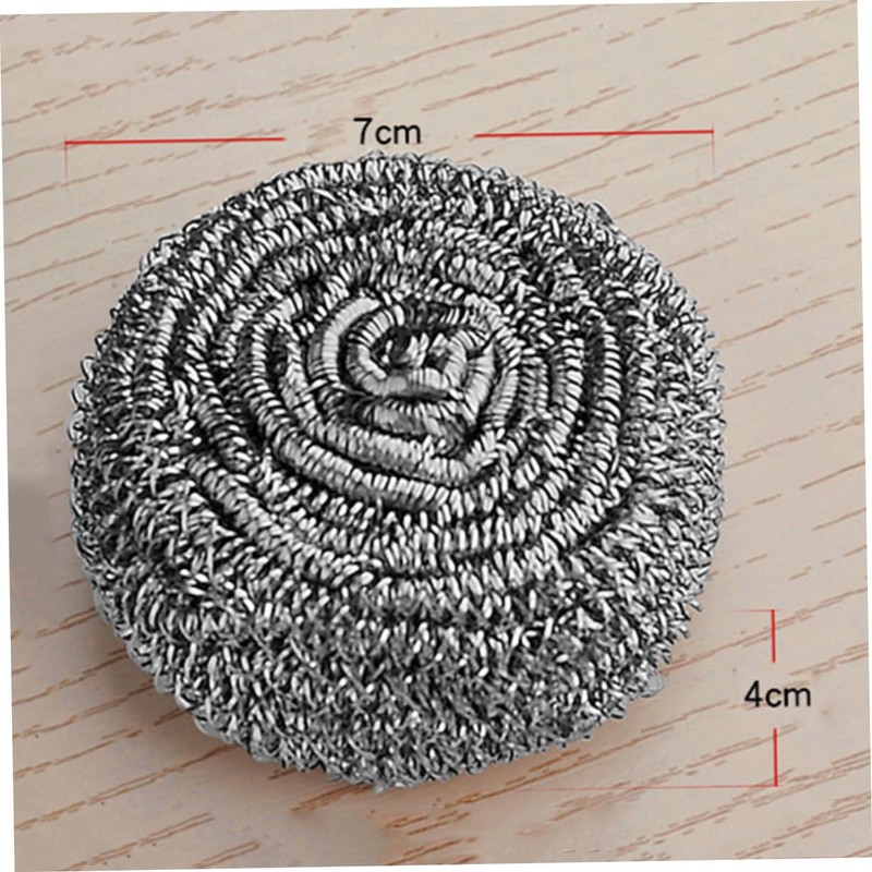 Ciieeo 6pcs Stainless Steel Spiral Scrubbers Kitchen Cleaning for Dishes