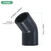 M METERXITY 4-Pack 45 Degree Adapter Connector, 3/4" Socket UPVC
