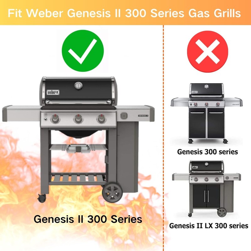 only fire Stainless Steel Flavorizer Bars for Weber Genesis II