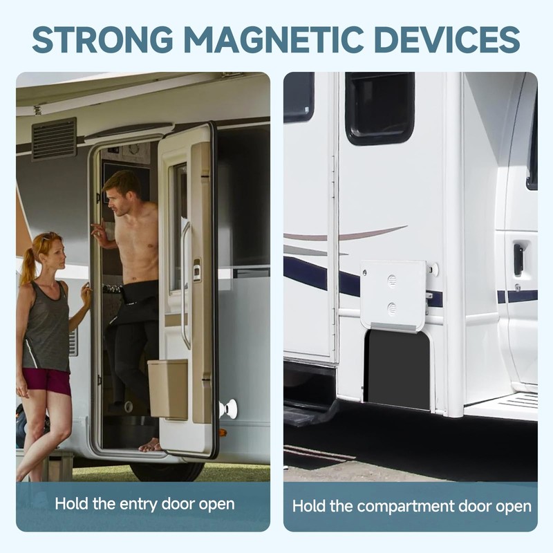 EJYTRVT RV Door Holder Magnetic Baggage Door Catch Latch for