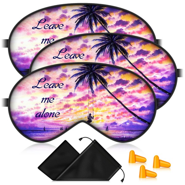 BVYA 3 PCS A Set, Silk Sleep Mask, Eyes Mask,