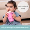 Infantino My 1st Tumbler, Vaso Entrenador con Popote, 266 ml,