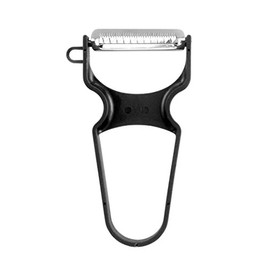 Chef Aid Julienne Peeler, Black, 11.8 x 9.2 x 2.2 cm