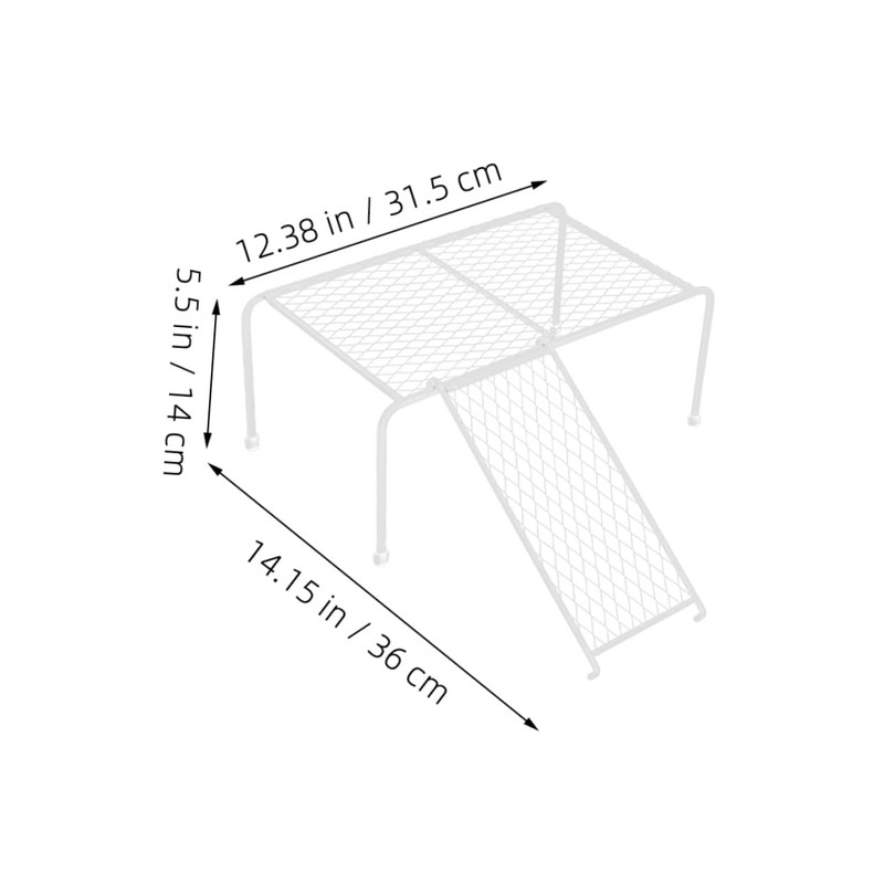 Totority 1set Chicken Platform with Climbing Ladder Mesh Shelf for