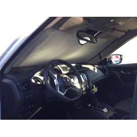 HeatShield, The Original Windshield Sun Shade, Custom-Fit for Nissan Rogue SUV w/ Sensor 2014, 2015, 2016, 2017, 2018, 2019, 2020 Silver Series
