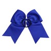 8 Inch Cheerleader Bows Ponytail Holder Solid Color Cheerleading Bows