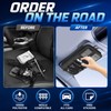 LEPHYON Tactical Car Visor Organizer with Molle Panel, Sunglasses Holder,