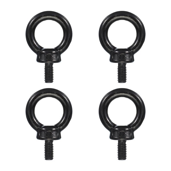 PATIKIL Lifting Eye Bolts M6 X12mm / 1/4" x 1/2",