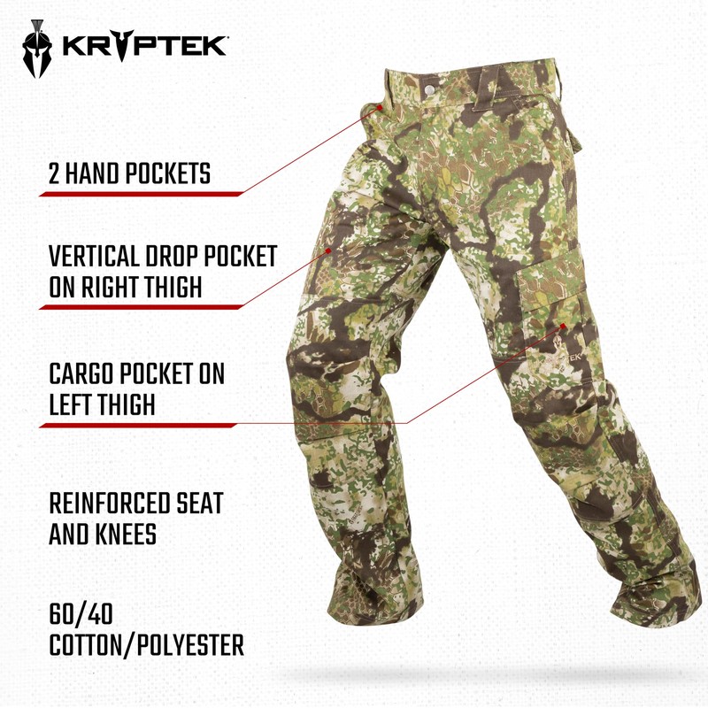 Kryptek Men's Standard Stalker Pant, Transitional, Medium, Camouflage