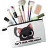 Livel lhood Funny Kitten Makeup Bag Black Cat Small Organizer