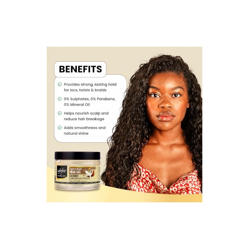 SOF N' FREE Twist & Braid Hair Gel with Coconut