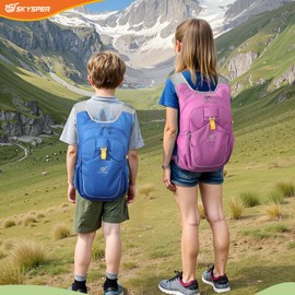 SKYSPER Kid Backpack for Boys Girls Kids Travel Backpack Day Pack for Outdoor Day Trips Kids 16" tall(Blue)