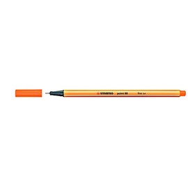 Fineliner - STABILO point 88 - Pack of 3 - Orange