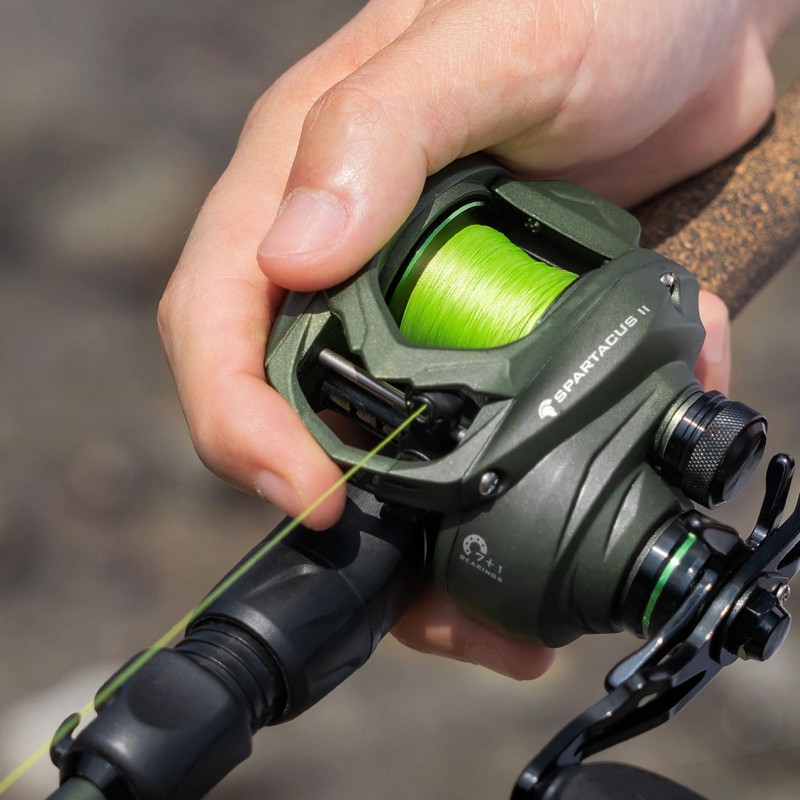 KastKing Destron - Línea de pesca trenzada, verde zacate, 30
