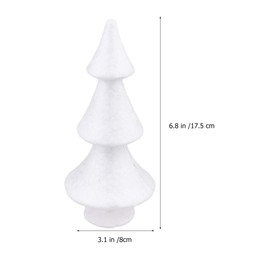Conos de espuma de papel mache, 2 piezas de árbol de espuma de Navidad, cono de espuma para árbol de Navidad, para manualidades, manualidades, adornos decorativos para manualidades