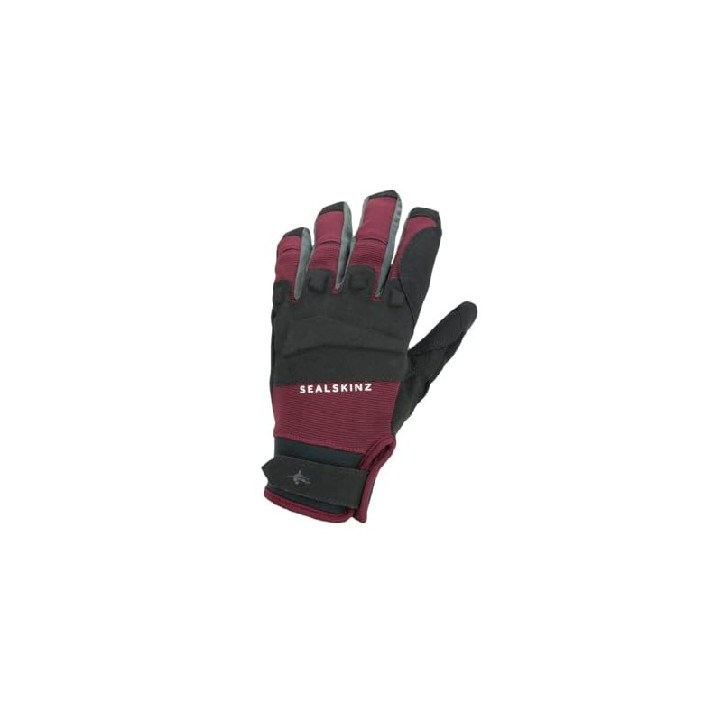 Sealskinz Sutton Waterproof All Weather MTB Glove Black/Red Unisex Glove