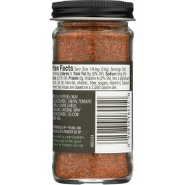 Frontier Co-op Mexican Fiesta Seasoning, 2.12-Ounce Jar, Chilis, Tomato & Cumin, Hint Of Lemon & Cilantro, Salt Free, Kosher, Non ETO