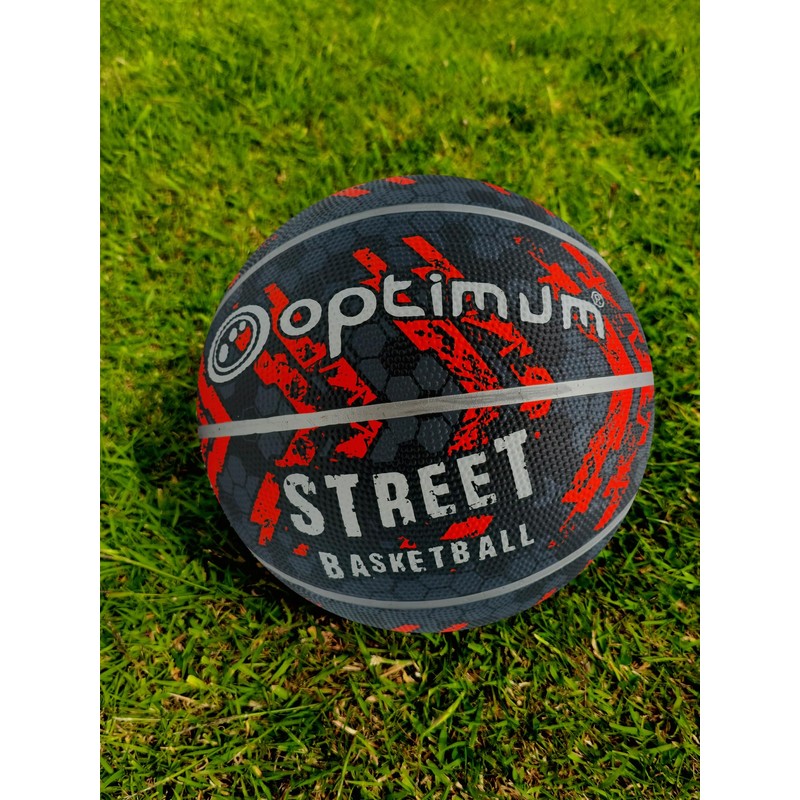 Optimum Street Basketball Black/Orange Size 7
