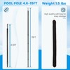 15 FT Pool Pole Carbon Fiber, Swimming Carbon Fiber Pool