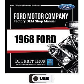 1968 Ford Factory OEM Shop Manuals USB