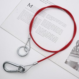 2 pieces breakaway rope for trailers 1 m x 4 mm trailer brake cable car safety rope catch rope for unbraked trailers with hook pull force 300 kg for trailers and caravans