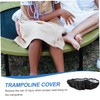 Mipcase 1Pc Trampoline Cover Replacement Black Sponge Protector for Round