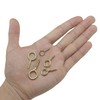 110 PCS Self Tapping Eye Screw Hooks Eye Bolts with