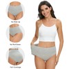 Altheanray Womens Underwear Cotton Briefs - High Waist Tummy Control