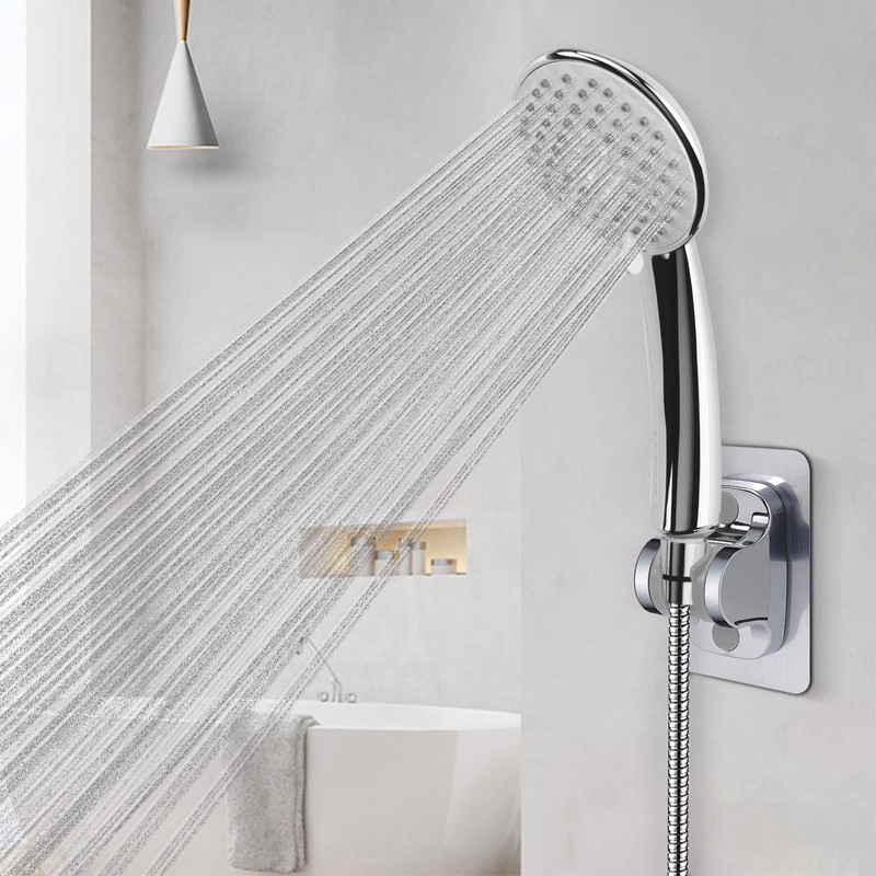 NearMoon Self Adhesive Shower Head Holder-Adjustable Handheld Shower Holder NO