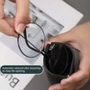 Soft Glasses Case, 3 Pack Portable Squeeze Top Leather Glasses