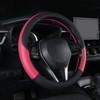 Follicomfy Auto Car Leather Steering Wheel Cover Anti Slip Wrap