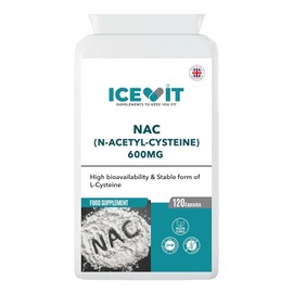 NAC N-Acetyl Cysteine 600mg, 120 Vegan Capsules
