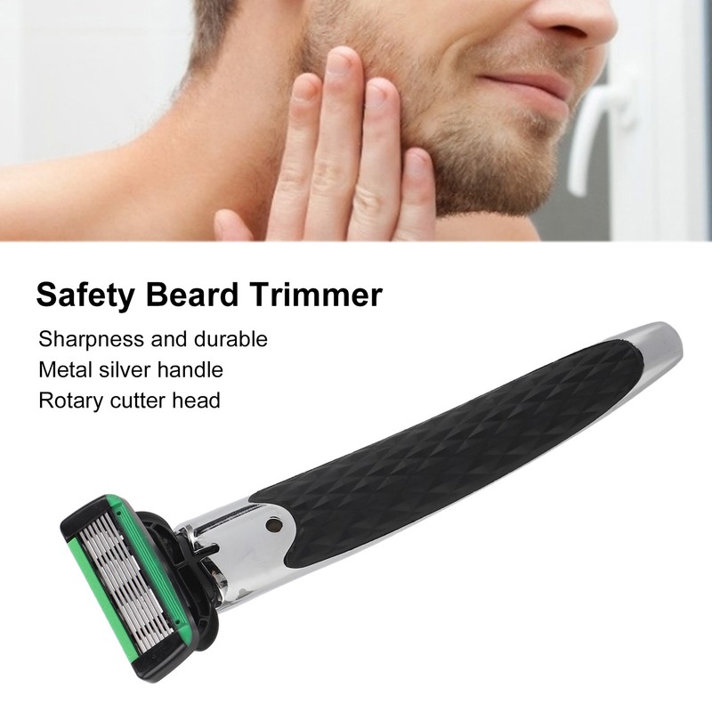 Safety Beard Trimmer 7 Layer Manual Beard Trimmer Metal Replaceble