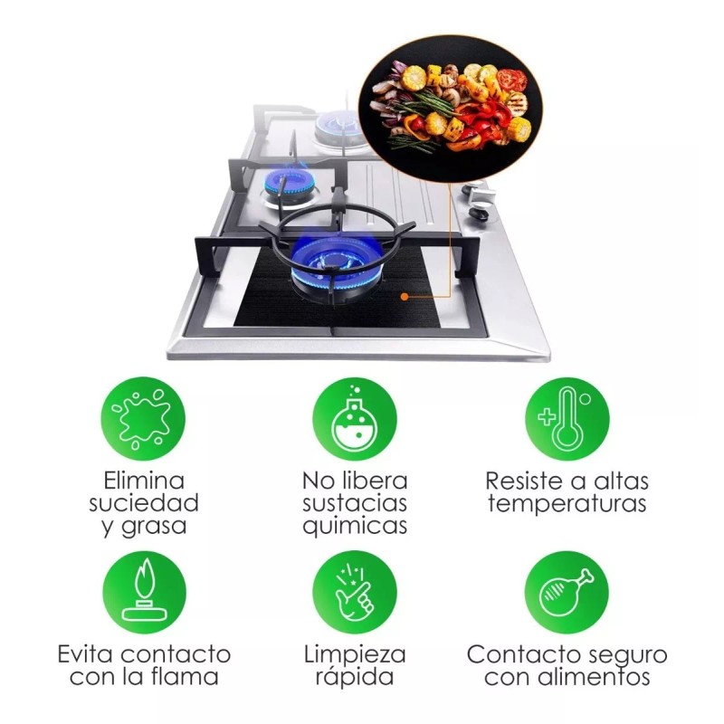 Scabia 6 En 1 Cubiertas Para Cocina Estufa Gas Color
