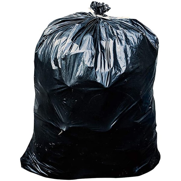 Toughbag Trash Bags 33x39 33 Gal 100/case Garbage Bags 1.2 Mil (Black)