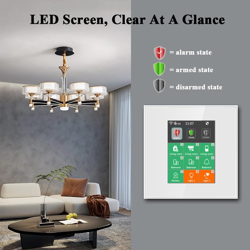 LANBON Alarm Home Security System, Smart Home Alarm Pack 7