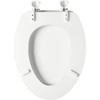 Mayfair Elongated White Molded Wood Toilet Seat - Total Qty: