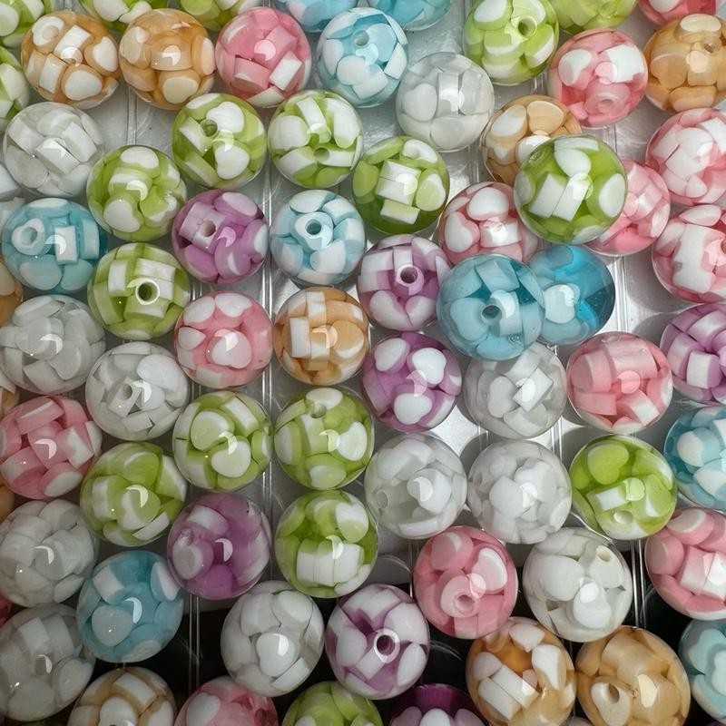 100ct Wholesale Bead Bags for Pen:_14mm Raspberry