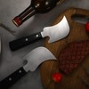 Hanaive 2 Pack Rocker Knives for Disabled Sharp Steak Knives