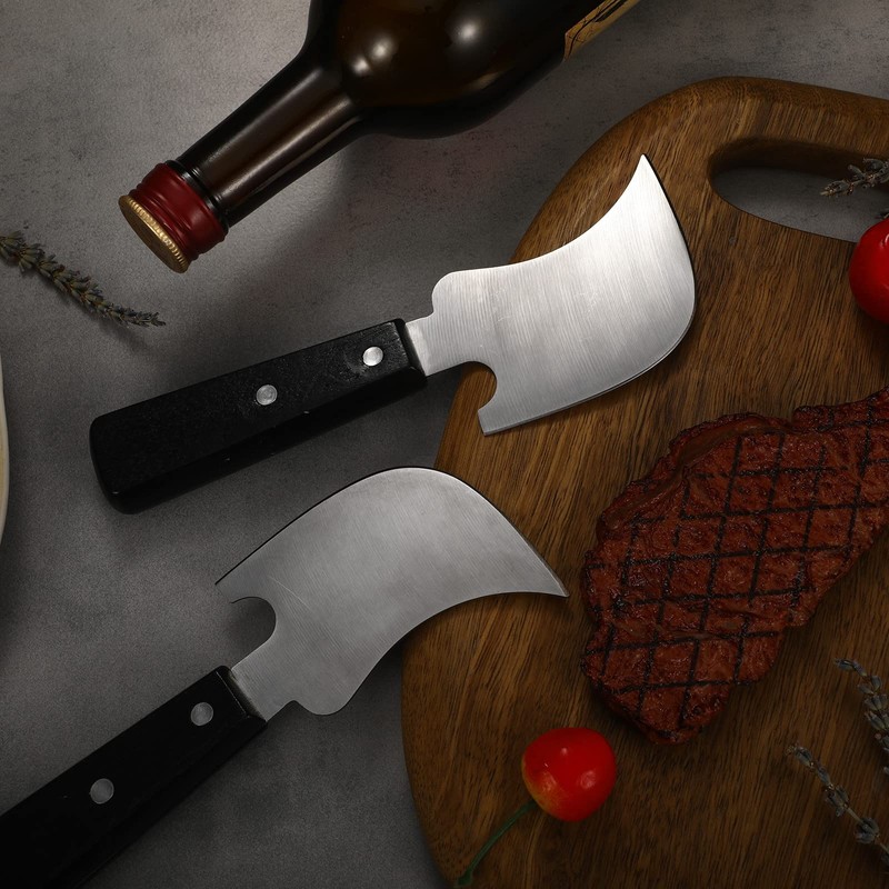 Hanaive 2 Pack Rocker Knives for Disabled Sharp Steak Knives
