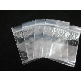 Ziploc 100 - 3" X 4" ZIP LOC CLEAR PLASTIC BAGS - 2 MIL - BRAND NEW - MANY USES - 17