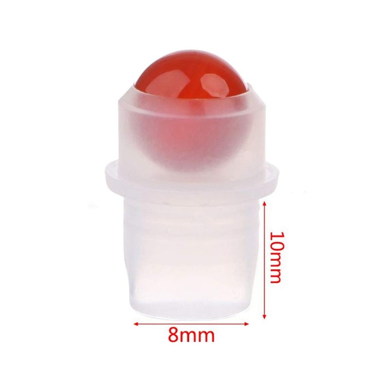 Furnido 10 Pack Natural Crystal Stones Roller Balls For Essential