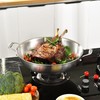 14.5 Inch Stainless Steel Wok with Steel Lid | Jumbo