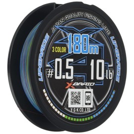 X-Braid Upgraded X4, 3 Colors, 59.9 ft (180 m), No. 0.5, 10 lb
