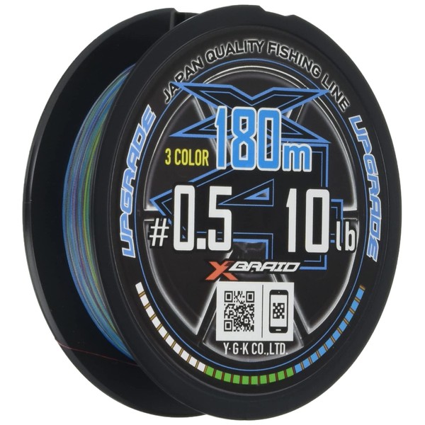 X-Braid Upgraded X4, 3 Colors, 59.9 ft (180 m), No.