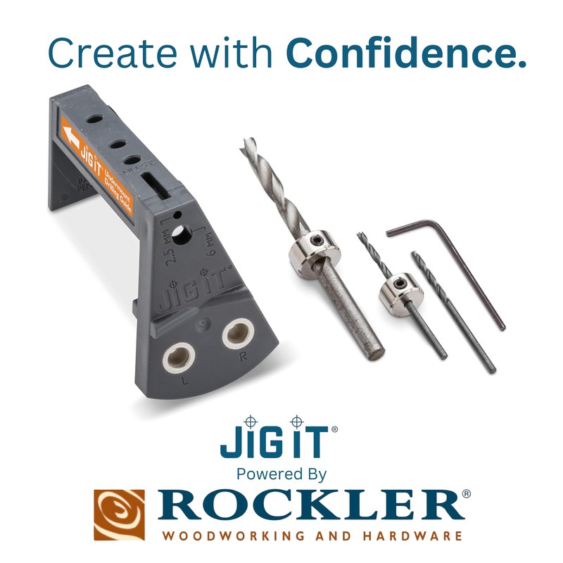 JIG IT Undermount Drilling Guide - Durable ABS Plastic Drill