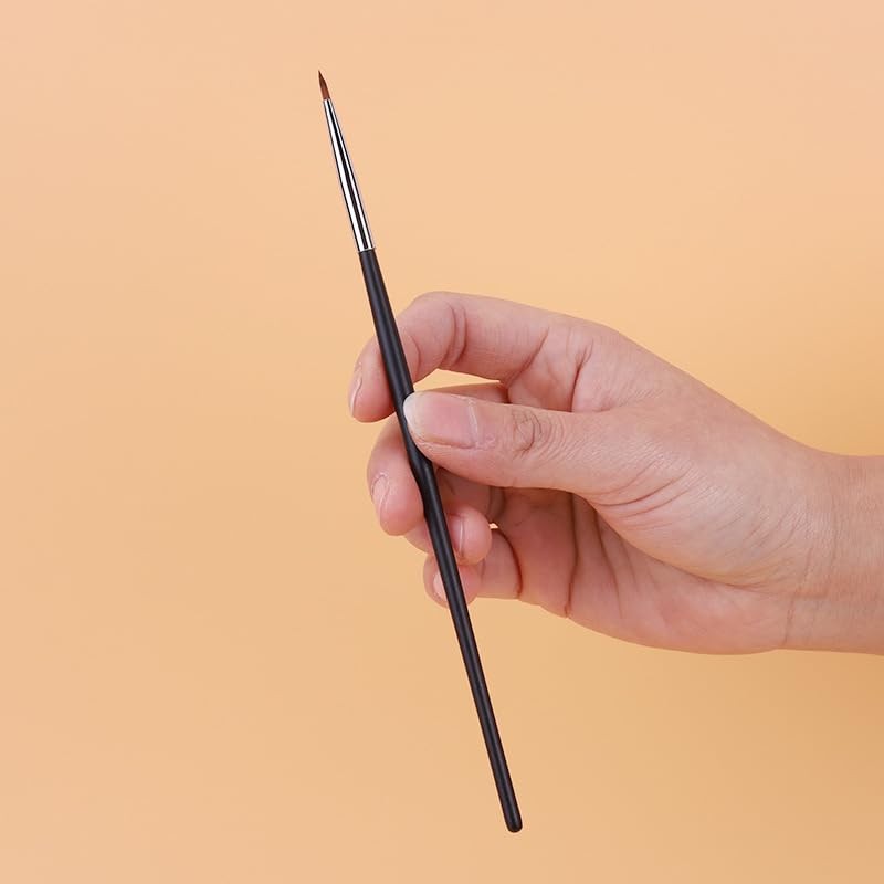 6 Pcs Eyeliner Brushes Fine Point Thin Portable Eye Gel